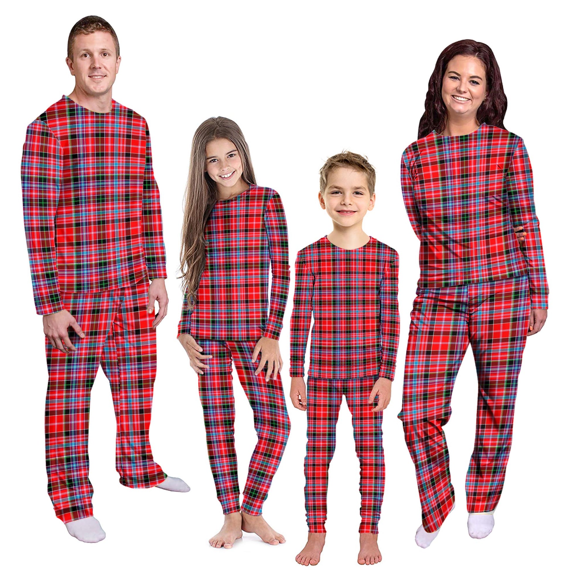 Aberdeen District Tartan Pajamas Family Set Kid - Tartan Vibes Clothing