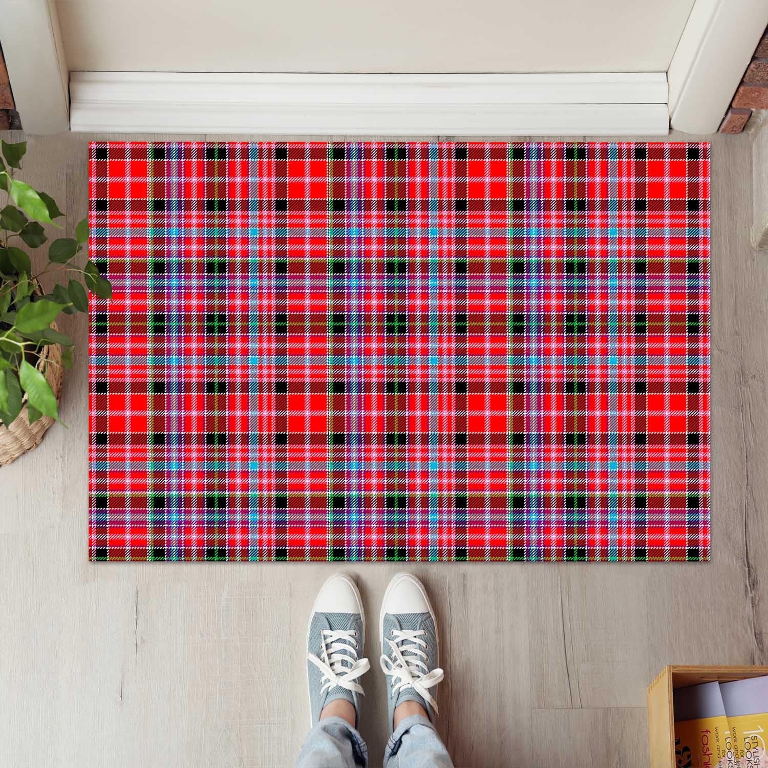 Aberdeen District Tartan Door Mat - Tartanvibesclothing