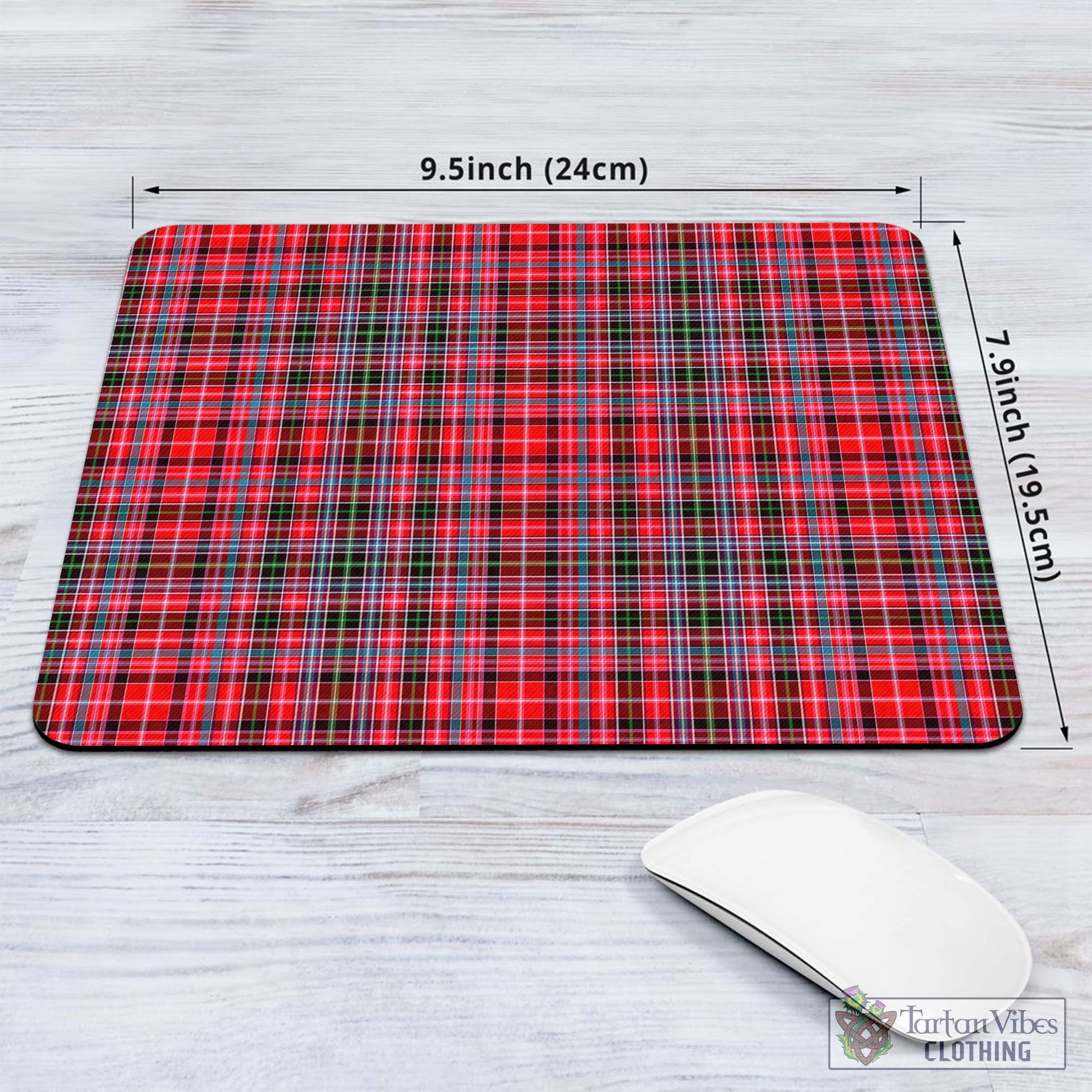 Tartan Vibes Clothing Aberdeen District Tartan Mouse Pad