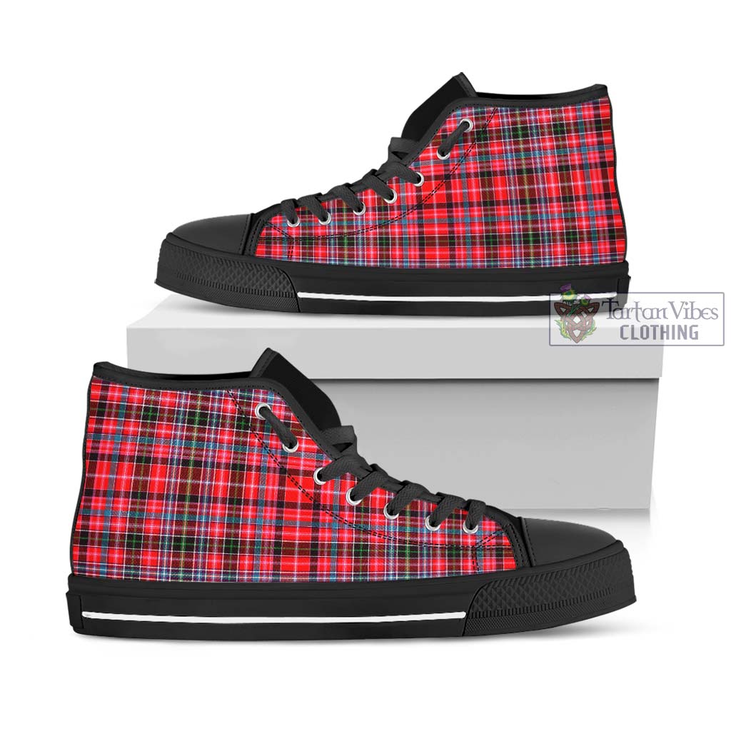 Tartan Vibes Clothing Aberdeen District Tartan High Top Shoes