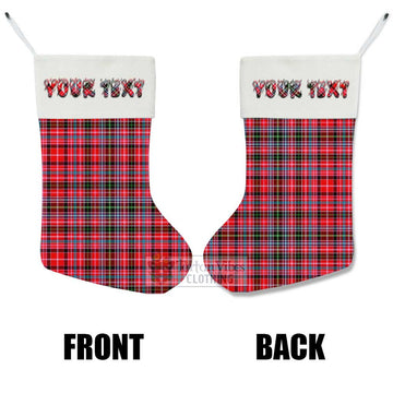 Aberdeen District Tartan Christmas Stocking with Personalized Text