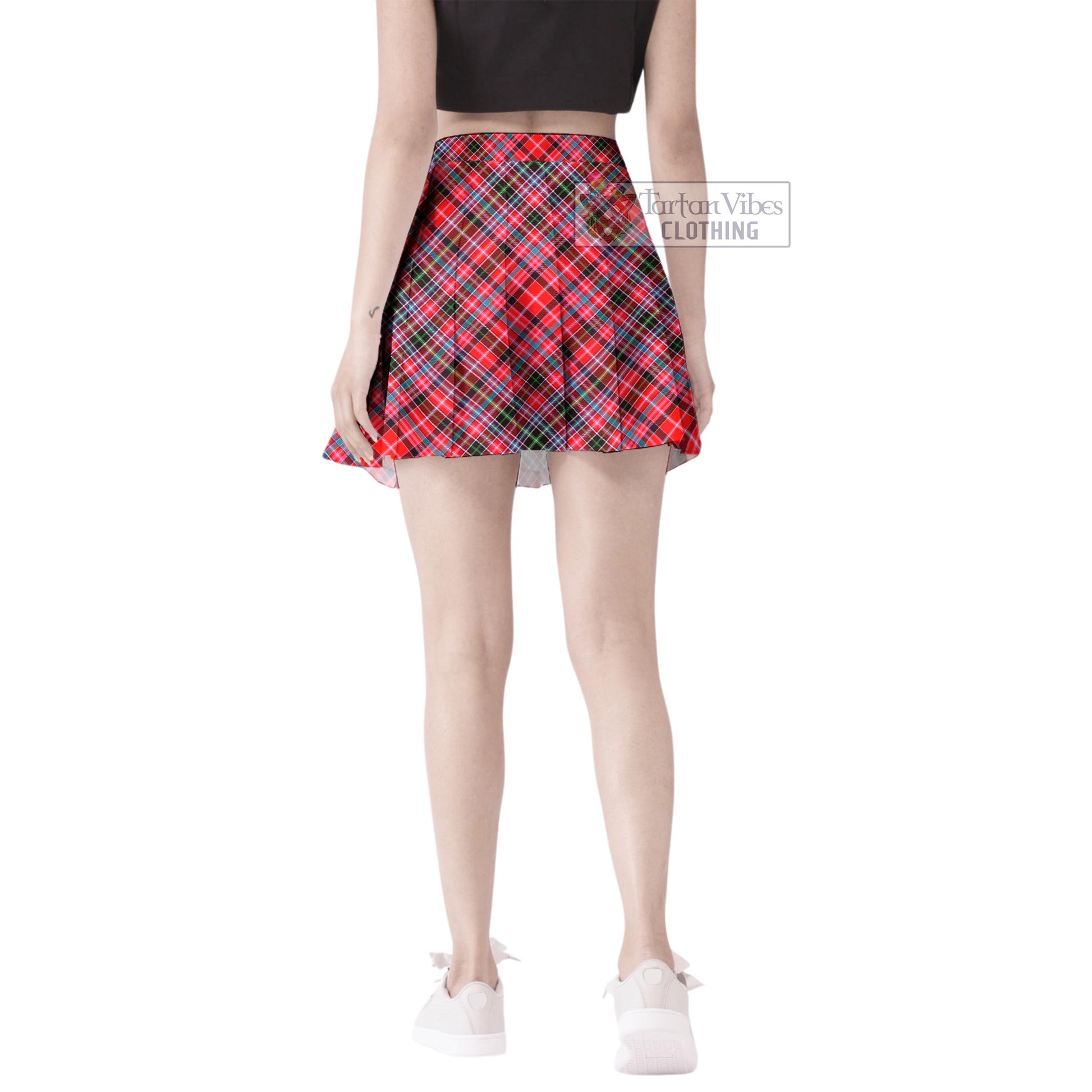 Tartan Vibes Clothing Aberdeen District Tartan Women's Plated Mini Skirt