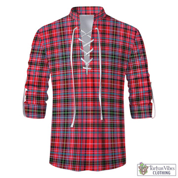 Aberdeen District Tartan Men's Scottish Traditional Jacobite Ghillie Kilt Shirt