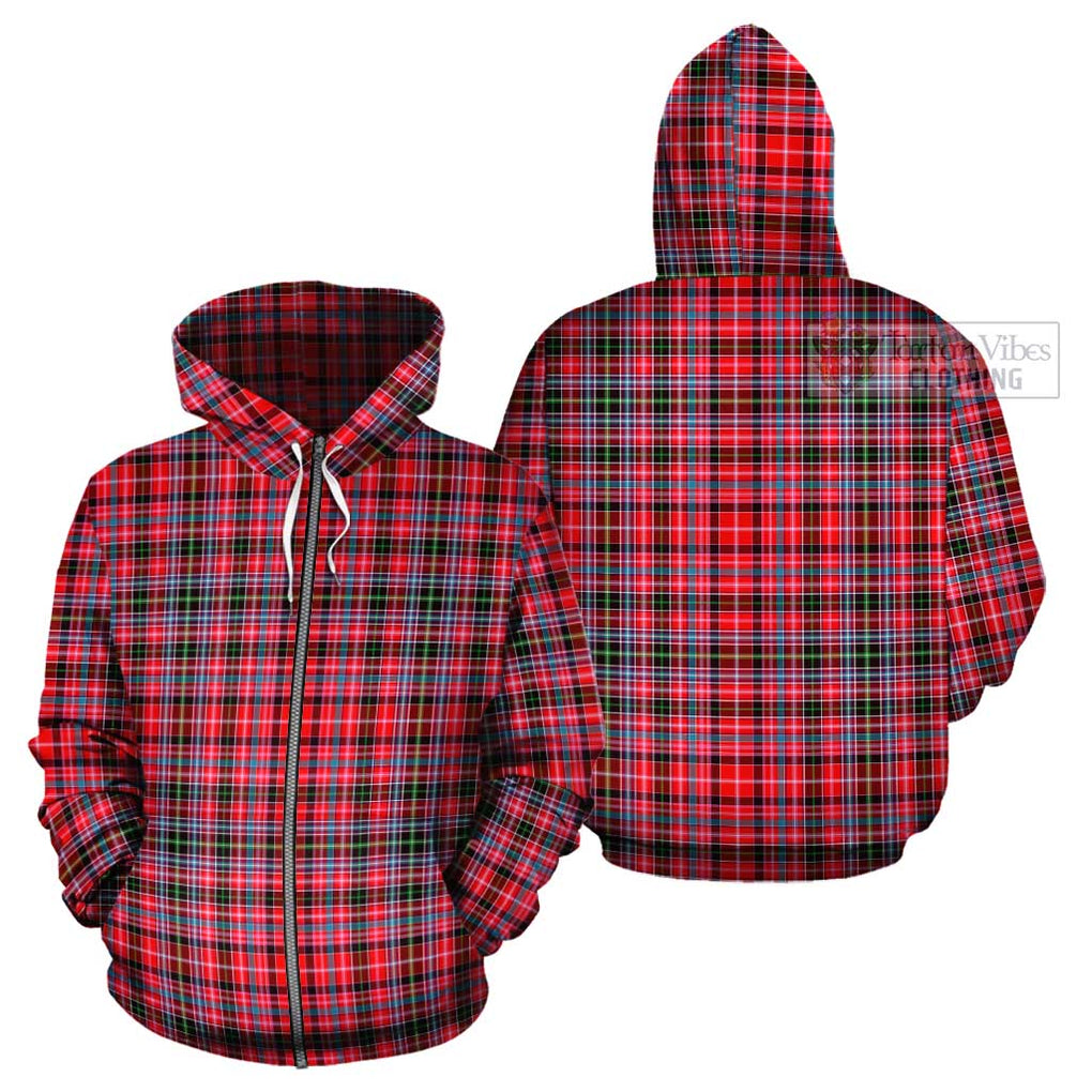 Aberdeen District Tartan Cotton Hoodie Zip Hoodie - Tartan Vibes Clothing