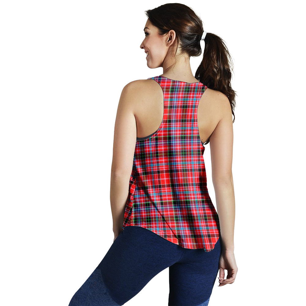 Aberdeen District Tartan Women Racerback Tanks - Tartanvibesclothing