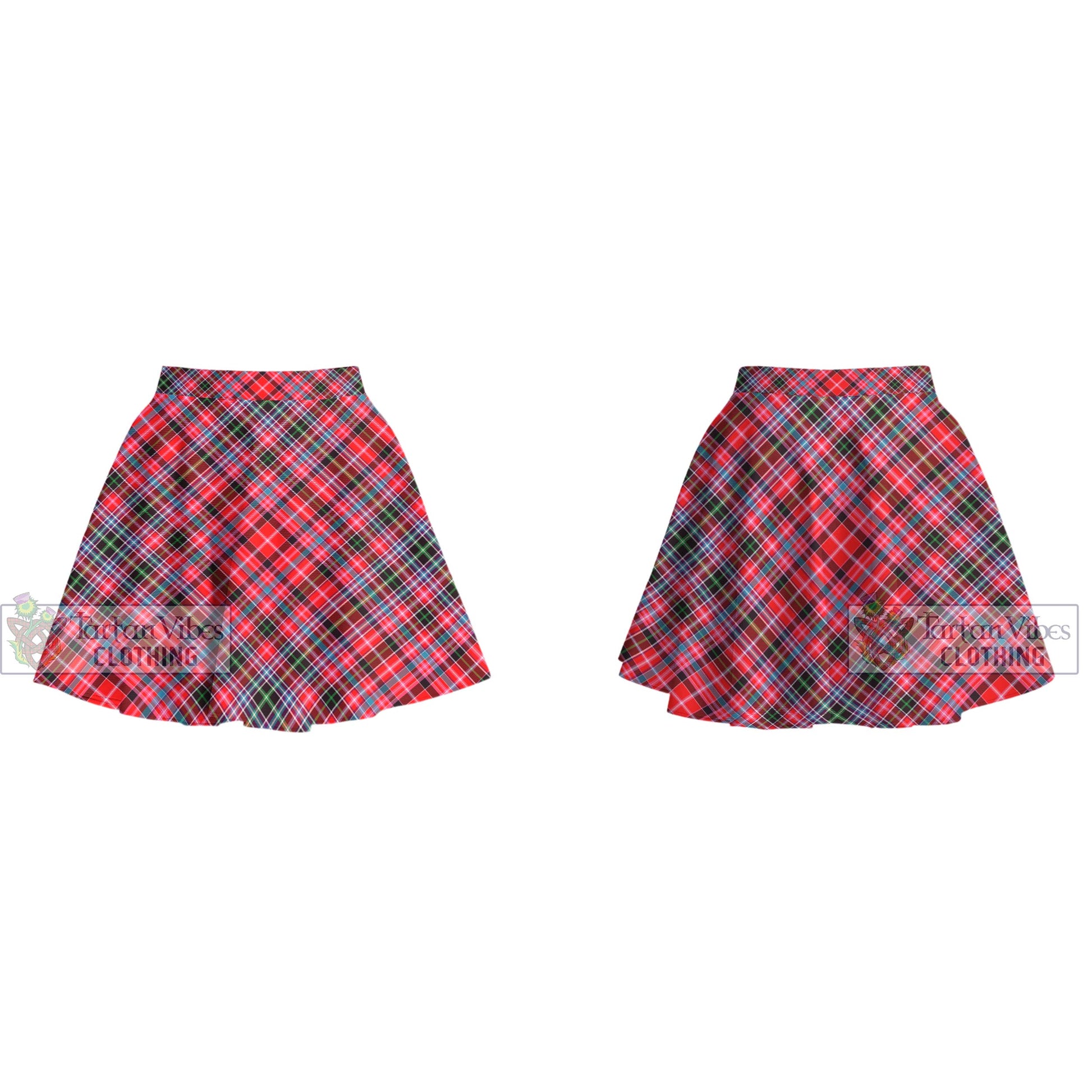 Tartan Vibes Clothing Aberdeen District Tartan Women's Plated Mini Skirt