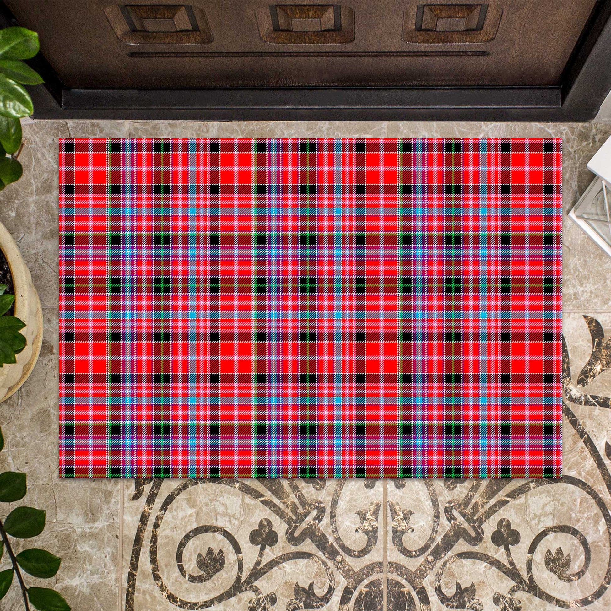 Aberdeen District Tartan Door Mat - Tartanvibesclothing