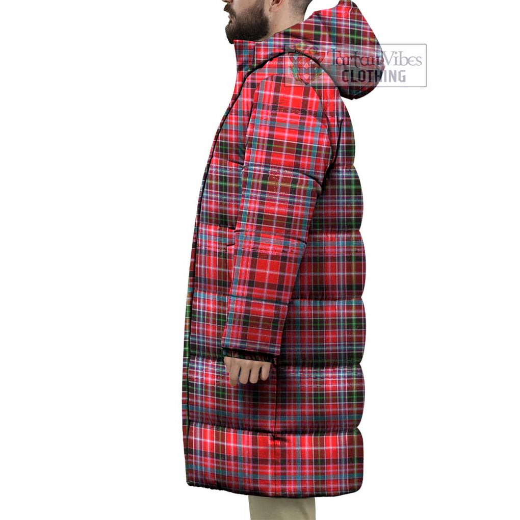 Tartan Vibes Clothing Aberdeen District Tartan Long Down Jacket