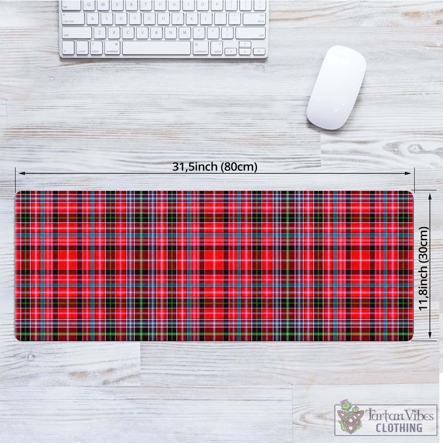 Tartan Vibes Clothing Aberdeen District Tartan Mouse Pad