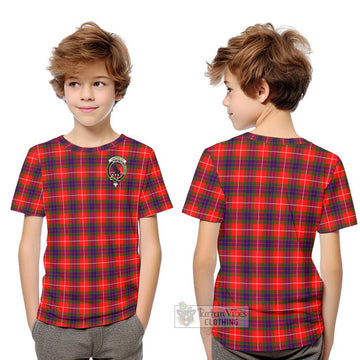 Abernethy Tartan Kid T-Shirt with Family Crest Youth XL Size14 - Tartan Vibes Clothing