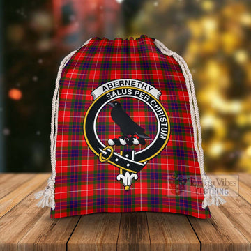 Abernethy Tartan Christmas Santa's Bag with Family Crest