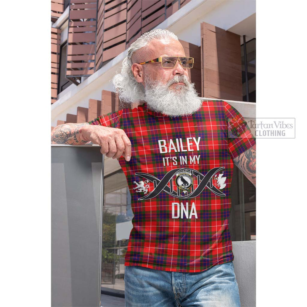 Tartan Vibes Clothing Abernethy Tartan Cotton T-shirt with Family Crest DNA In Me Style