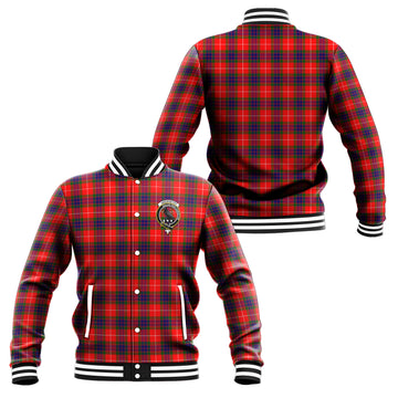 Abernethy Tartan Baseball Jacket with Family Crest Unisex - Tartan Vibes Clothing