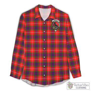 Abernethy Tartan Women's Casual Shirt with Family Crest