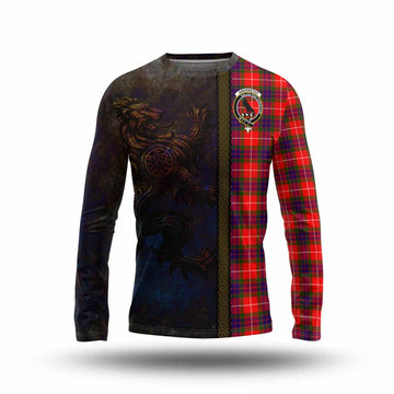 Abernethy Tartan Family Crest Long Sleeve T-Shirt Alba Gu Brath Be Brave Lion Ancient Style Unisex - Tartan Vibes Clothing