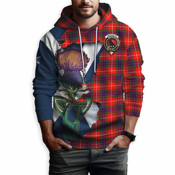 Abernethy Tartan Family Crest Hoodie Scottish Thistle Celtic Inspired Pullover Hoodie - Tartan Vibes Clothing