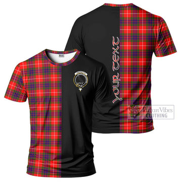 Abernethy Tartan T-Shirt with Family Crest and Half Of Me Style