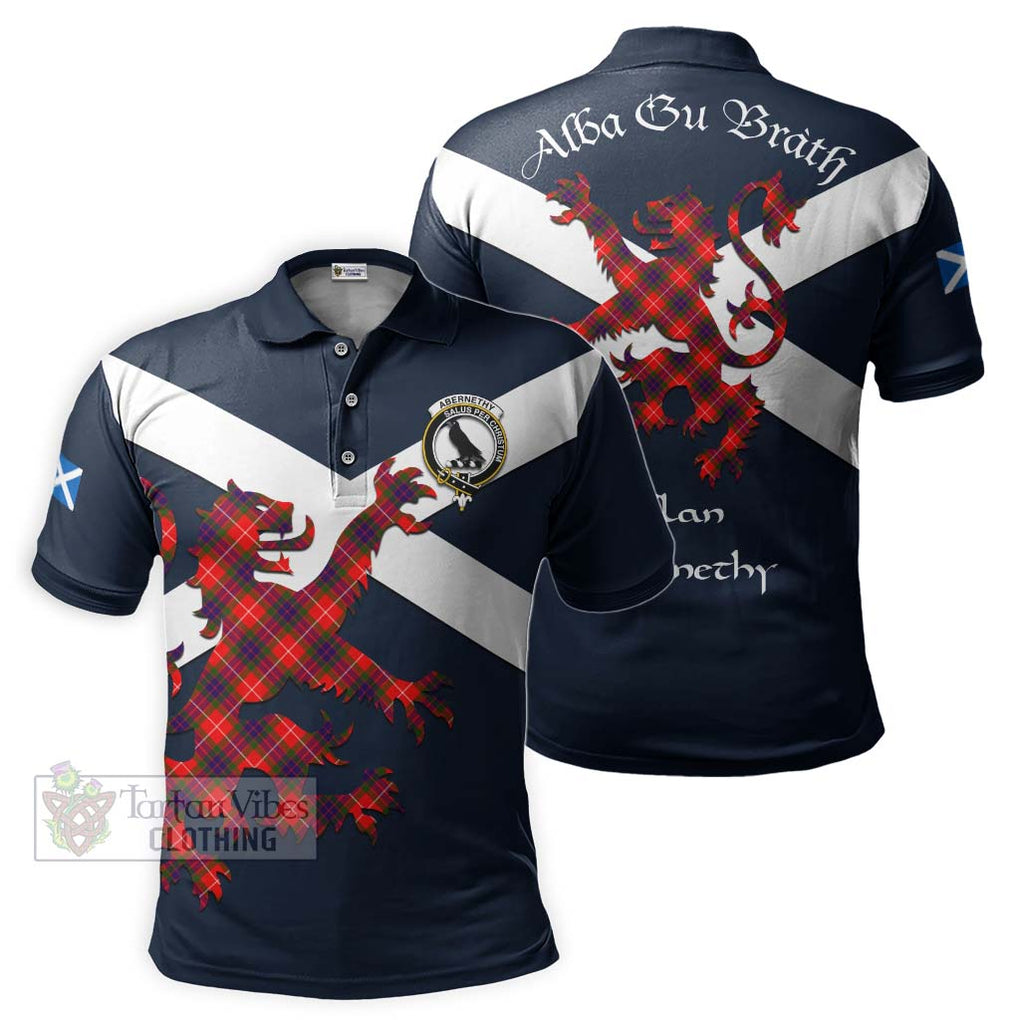 Tartan Vibes Clothing Abernethy Tartan Lion Rampant Polo Shirt – Proudly Display Your Heritage with Alba Gu Brath and Clan Name