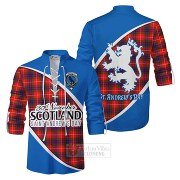 Abernethy Family Crest Tartan Ghillie Kilt Shirt Celebrate Saint Andrew's Day in Style