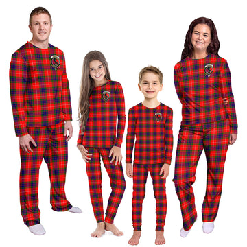 Abernethy Tartan Pajamas Family Set with Family Crest