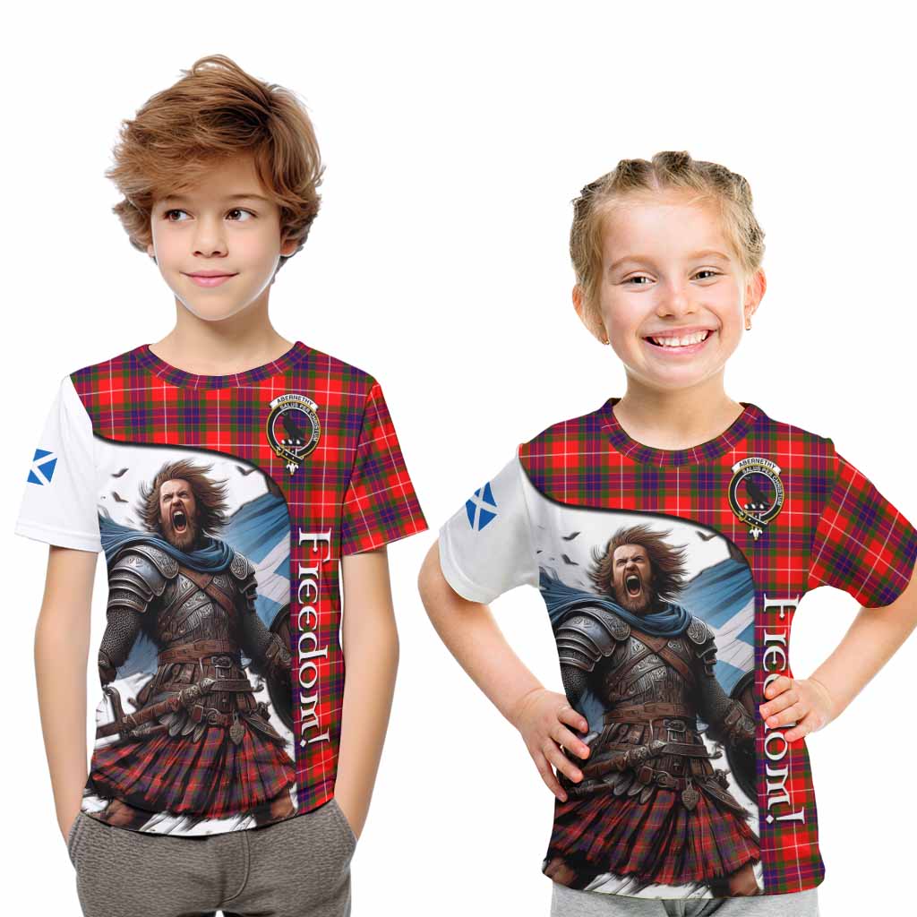 Abernethy Crest Tartan Kid T-Shirt Inspired by the Freedom of Scottish Warrior Youth XL Size14 - Tartan Vibes Clothing