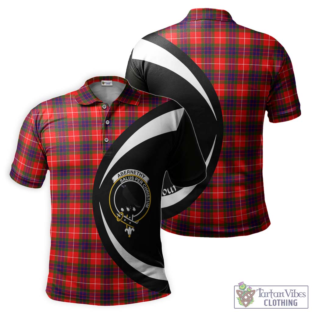 Abernethy Tartan Men's Polo Shirt with Family Crest Circle Style Kid - Tartan Vibes Clothing