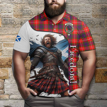 Abernethy Crest Tartan Polo Shirt Inspired by the Freedom of Scottish Warrior