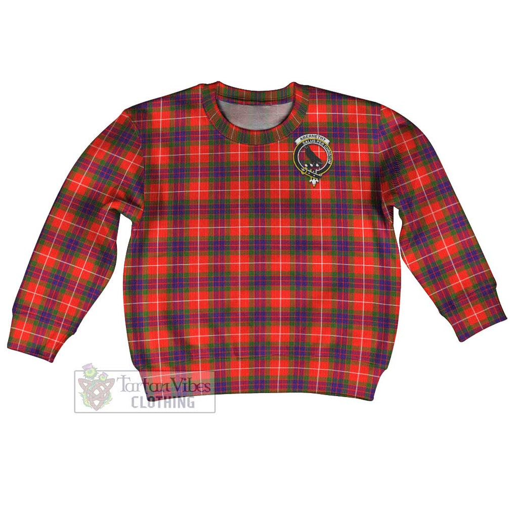 Abernethy Tartan Kid Ugly Sweater with Family Crest Kid - Tartan Vibes Clothing