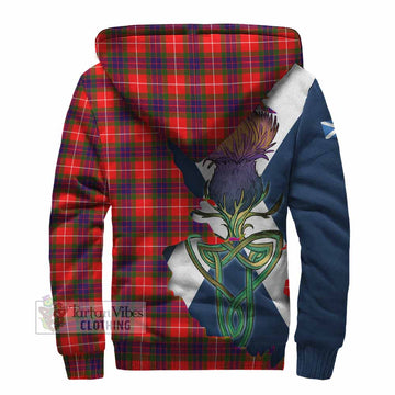 Abernethy Tartan Family Crest Sherpa Hoodie Scottish Thistle Celtic Inspired - Tartan Vibes Clothing