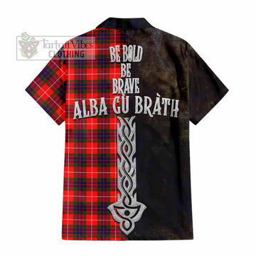 Abernethy Tartan Family Crest Hawaiian Shirt Alba Gu Brath Be Brave Lion Ancient Style - Tartan Vibes Clothing
