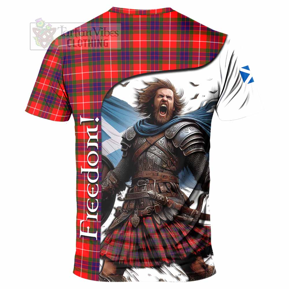 Abernethy Crest Tartan T-Shirt Inspired by the Freedom of Scottish Warrior