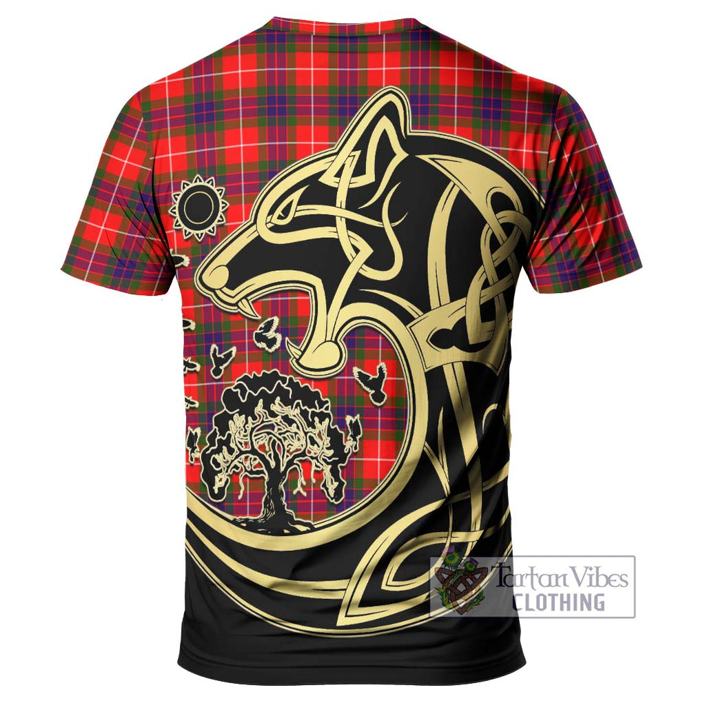 Abernethy Tartan T-Shirt with Family Crest Celtic Wolf Style - Tartan Vibes Clothing