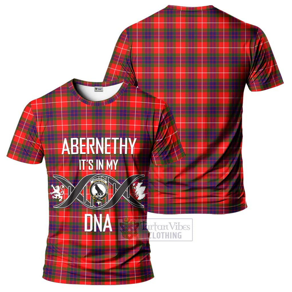 Abernethy Tartan T-Shirt with Family Crest DNA In Me Style - Tartan Vibes Clothing