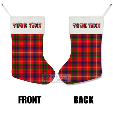 Abernethy Tartan Christmas Stocking with Personalized Text