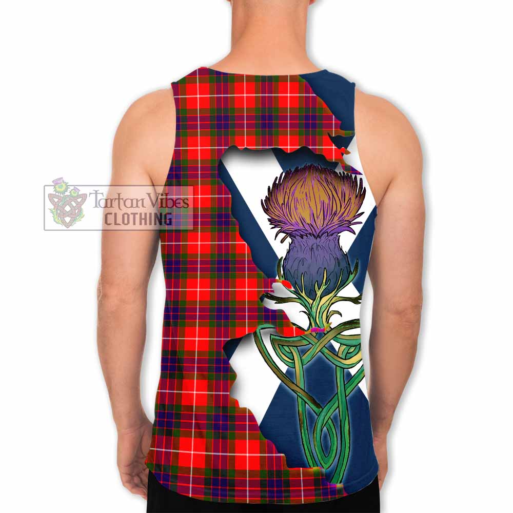 Abernethy Tartan Family Crest Men's Tank Top Scottish Thistle Celtic Inspired - Tartan Vibes Clothing