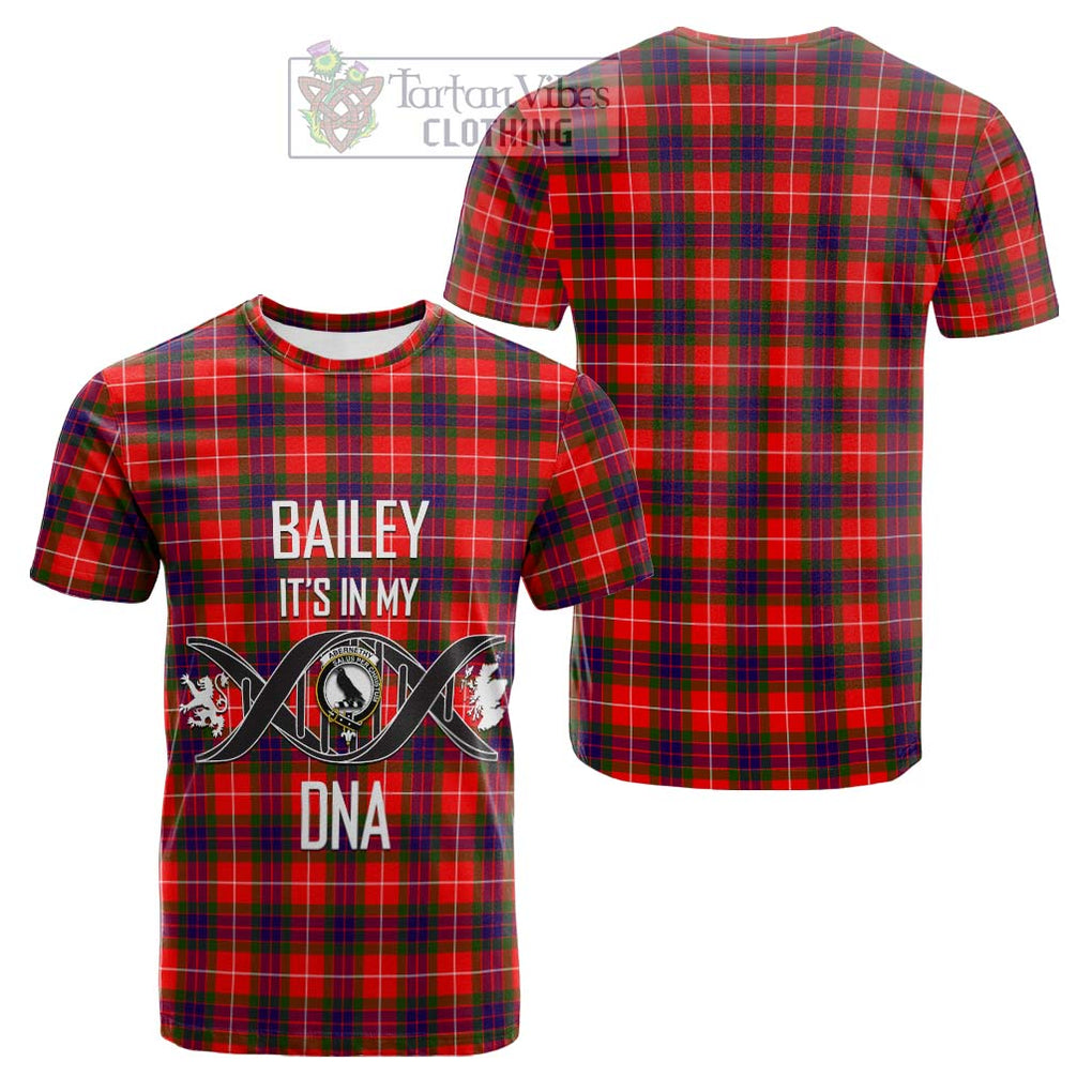 Tartan Vibes Clothing Abernethy Tartan Cotton T-shirt with Family Crest DNA In Me Style