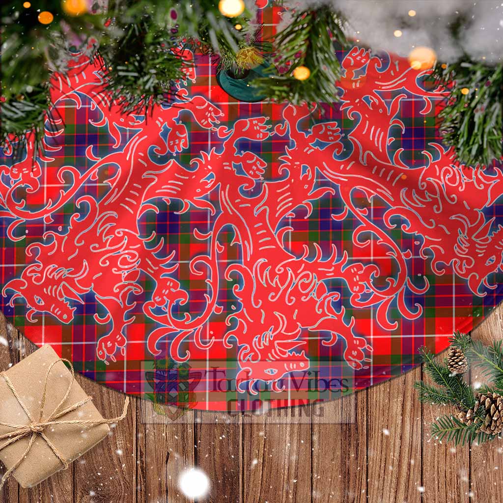 Abernethy Tartan Christmas Tree Skirt Lion Rampant Style - Tartan Vibes Clothing