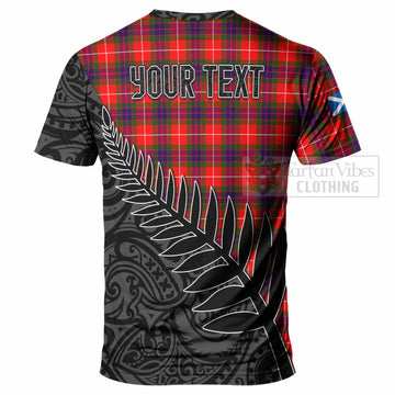 Abernethy Crest Tartan T-Shirt with New Zealand Silver Fern Half Style