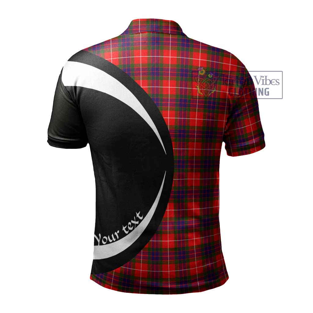 Abernethy Tartan Men's Polo Shirt with Family Crest Circle Style - Tartan Vibes Clothing