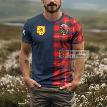 Abernethy Tartan T-Shirt Alba with Scottish Lion Royal Arm Half Style