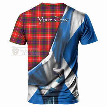 Abernethy Tartan T-Shirt with Family Crest Scotland Patriotic Style