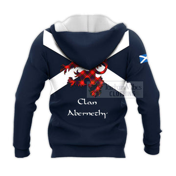 Abernethy Tartan Lion Rampant Knitted Hoodie Proudly Display Your Heritage with Alba Gu Brath and Clan Name