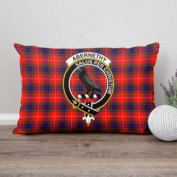 Abernethy Tartan Pillow Cover with Family Crest - Tartan Vibes Clothing