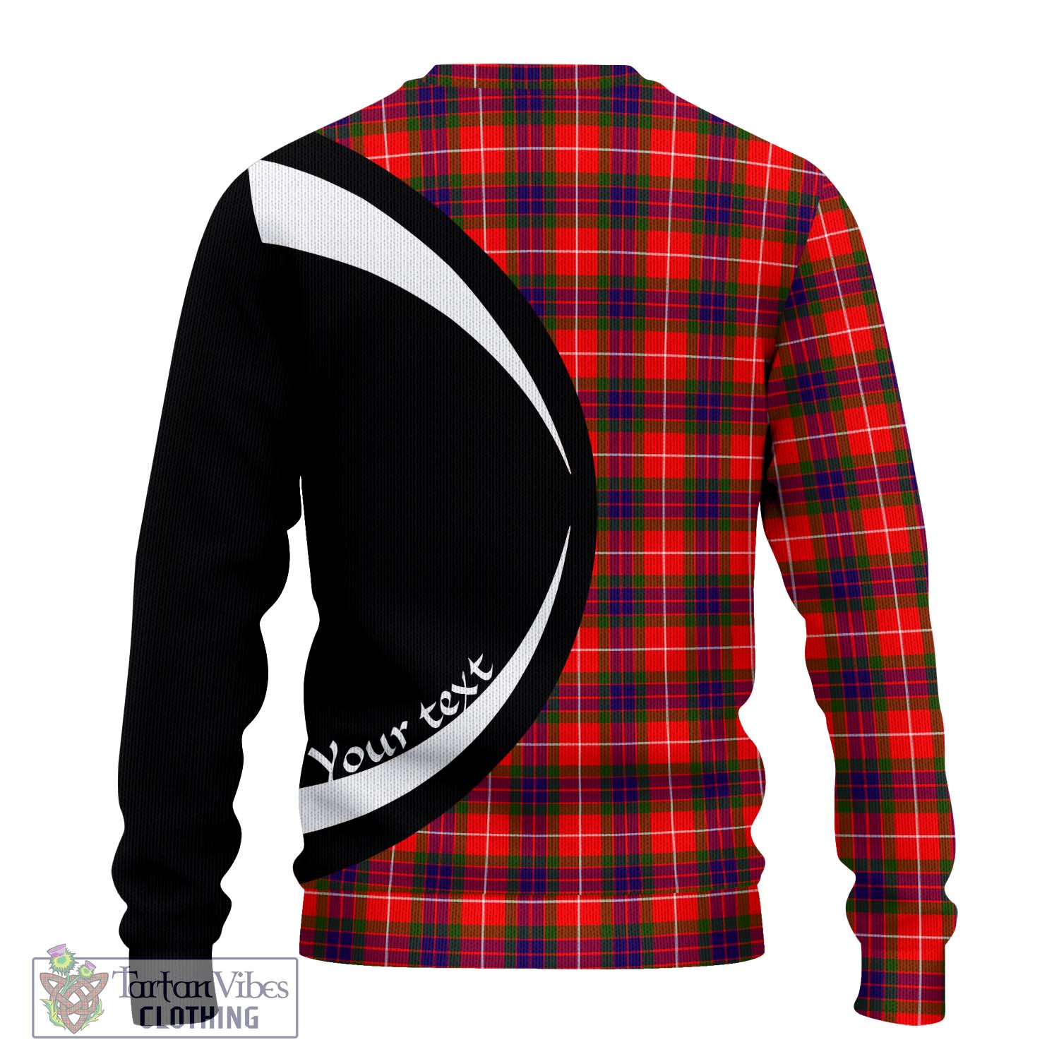 Abernethy Tartan Ugly Sweater with Family Crest Circle Style - Tartan Vibes Clothing