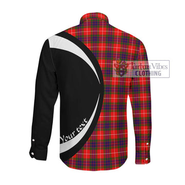 Abernethy Tartan Long Sleeve Button Up with Family Crest Circle Style