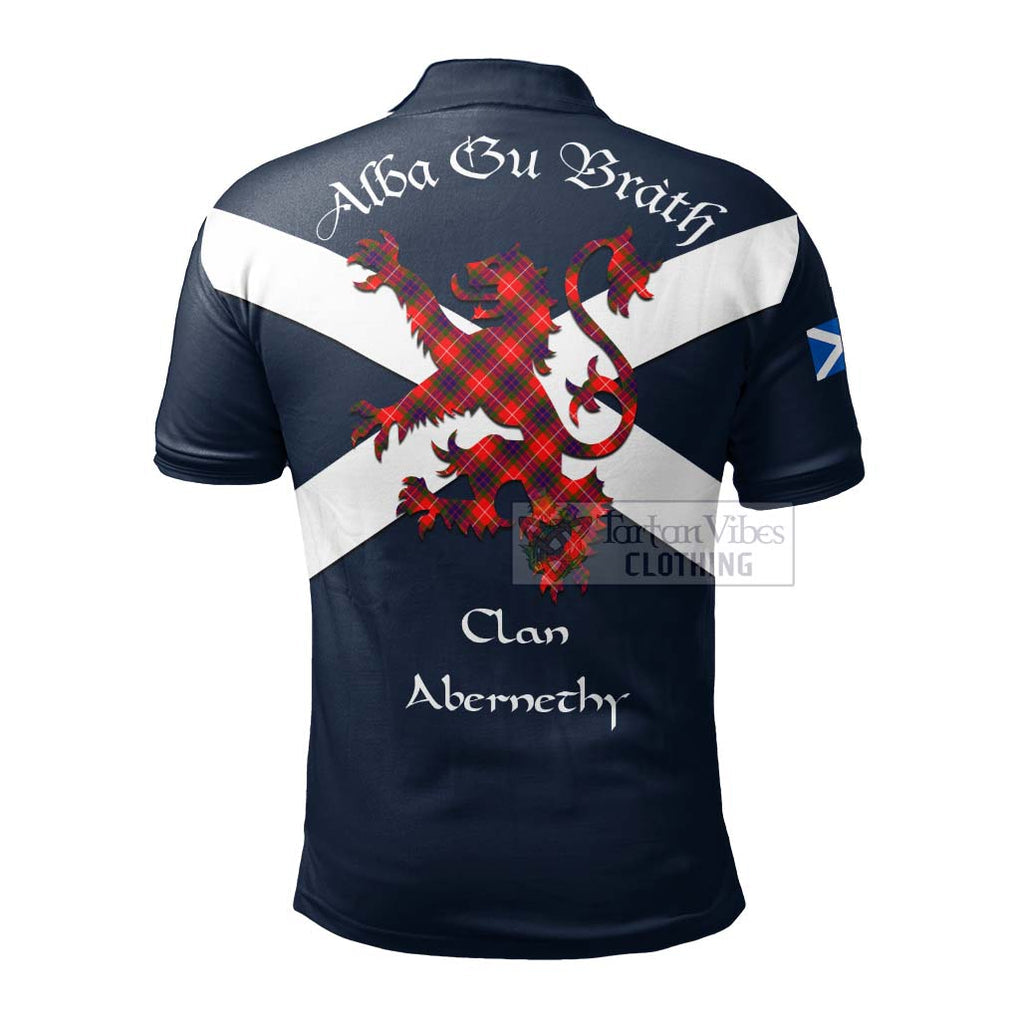 Tartan Vibes Clothing Abernethy Tartan Lion Rampant Polo Shirt – Proudly Display Your Heritage with Alba Gu Brath and Clan Name