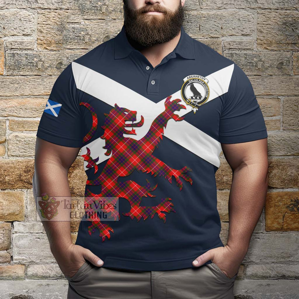 Tartan Vibes Clothing Abernethy Tartan Lion Rampant Polo Shirt – Proudly Display Your Heritage with Alba Gu Brath and Clan Name