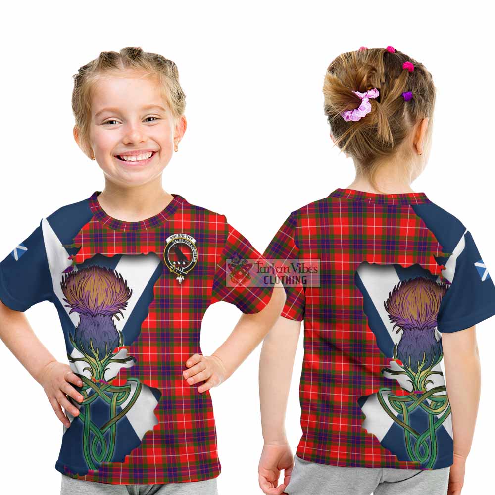Abernethy Tartan Family Crest Kid T-Shirt Scottish Thistle Celtic Inspired - Tartan Vibes Clothing