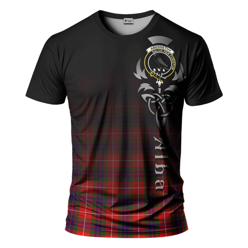 Tartan Vibes Clothing Abernethy Tartan T-Shirt Featuring Alba Gu Brath Family Crest Celtic Inspired