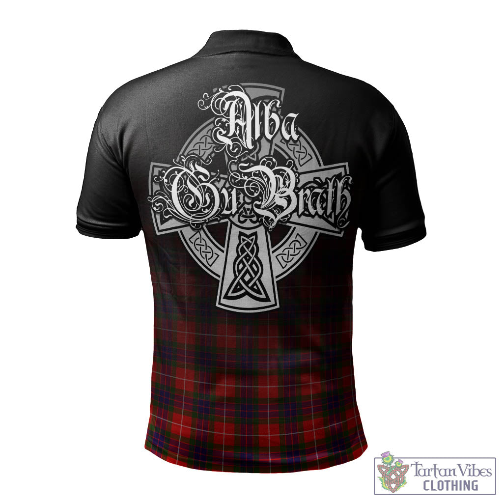 Tartan Vibes Clothing Abernethy Tartan Polo Shirt Featuring Alba Gu Brath Family Crest Celtic Inspired